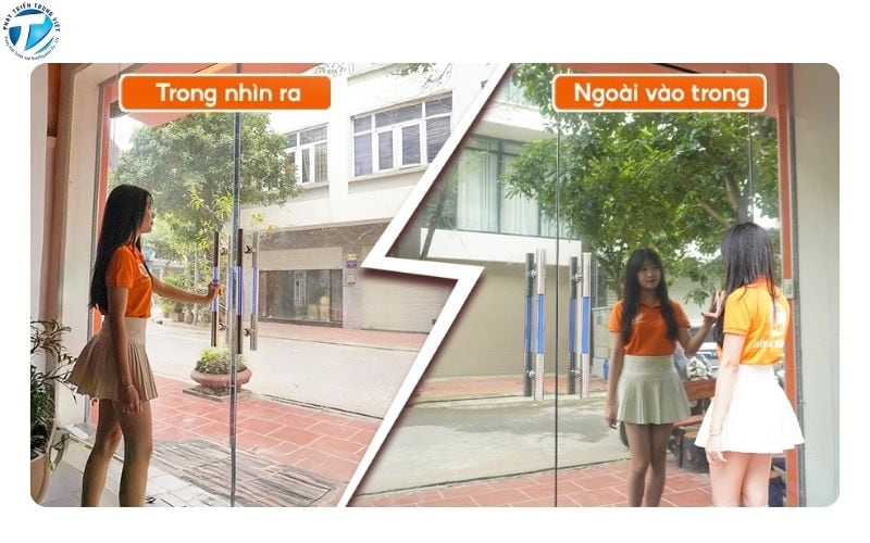 Giấy dán kính bên ngoài không nhìn vào được là giải pháp được nhiều khách hàng quan tâm 